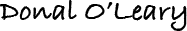 Donal O'Leary signature